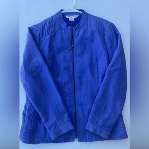 Ladies Blue Zip-up Jacket